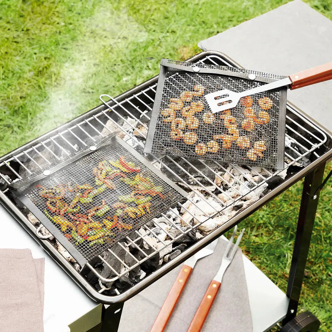 Antihaft-Grillbeutel 2er-Set – Gemüse und Meeresfrüchte einfach grillen Zorenza