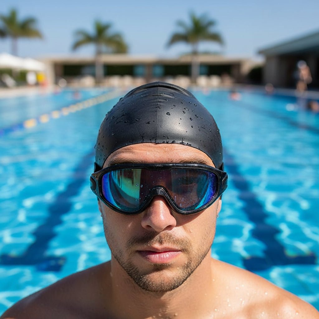 Schwimmbrille mit 180°-Sichtfeld und Antibeschlag-Linse -    Zorenza