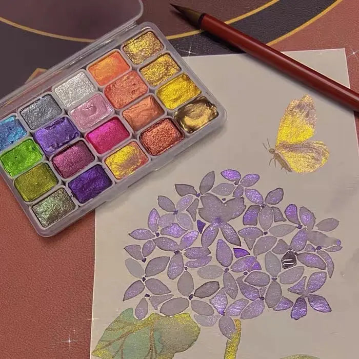 Aquarellfarben-Set | Lebendige Farben für strahlende Kunstwerke Zorenza