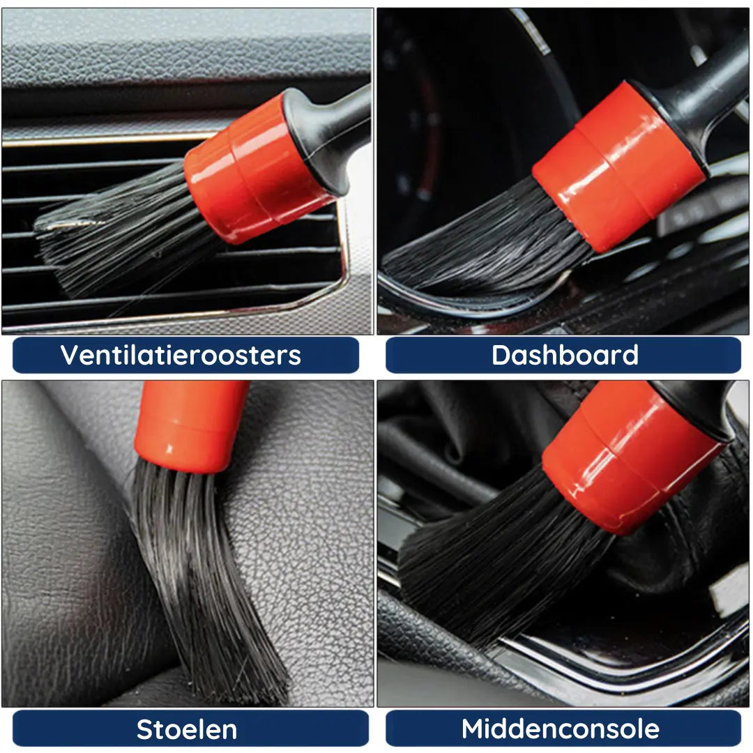 Auto-Detailing-Pinsel-Set – Kommt in jeden Winkel (5er-Set) Zorenza