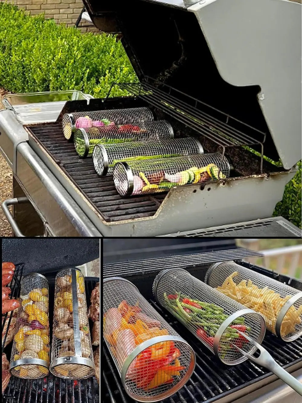 BBQ-Grillkorb aus Edelstahl – Kein Essen fällt mehr durch den Rost Zorenza