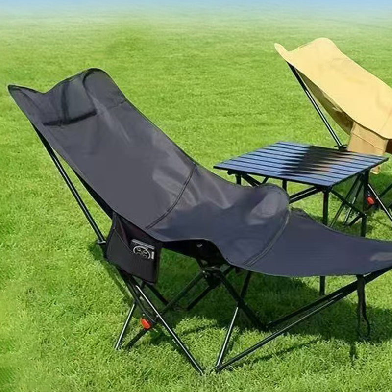 Campingstuhl Kohlenstoffstahl klappbar mit Fußstütze -    Zorenza