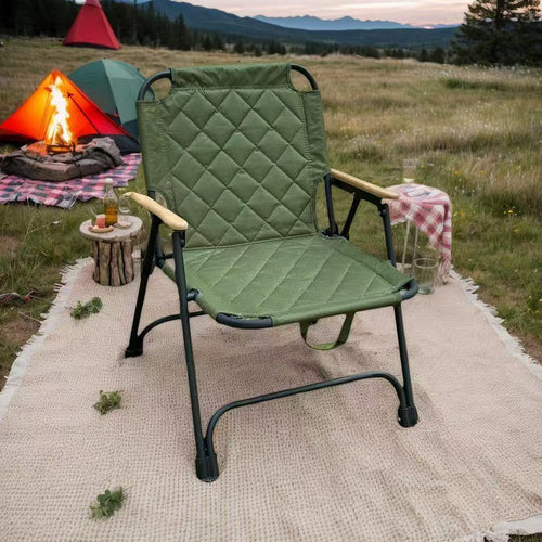 Campingstuhl Kohlenstoffstahl klappbar mit Armlehnen -    Zorenza