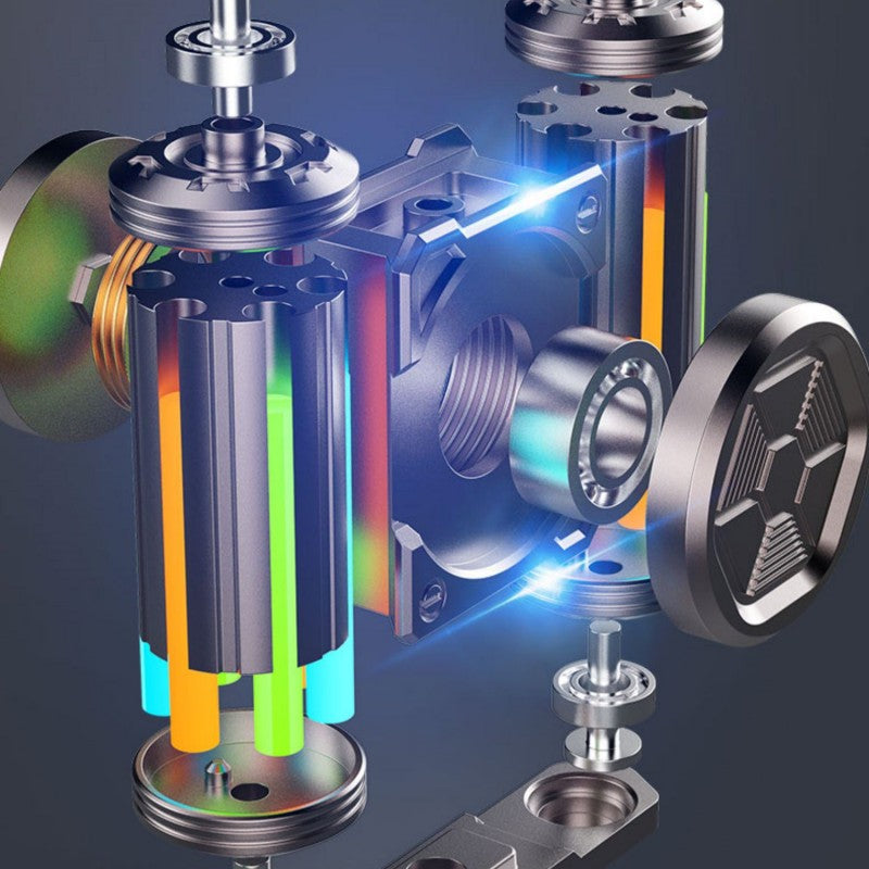 Metall Fidget Spinner mit zerlegbaren Komponenten -    Zorenza