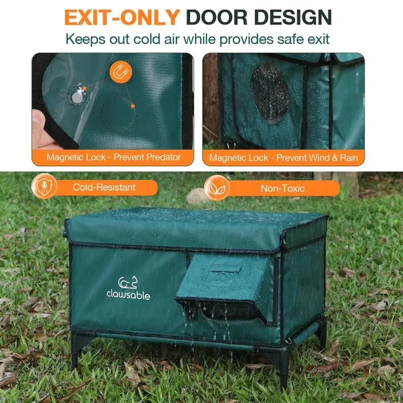 Beheiztes Katzenhaus für draußen Zorenza