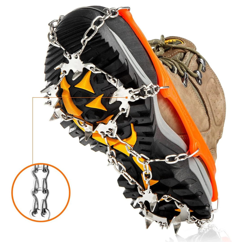 Schuhspikes Grödel Edelstahl – Universalgröße 36-45 -    Zorenza
