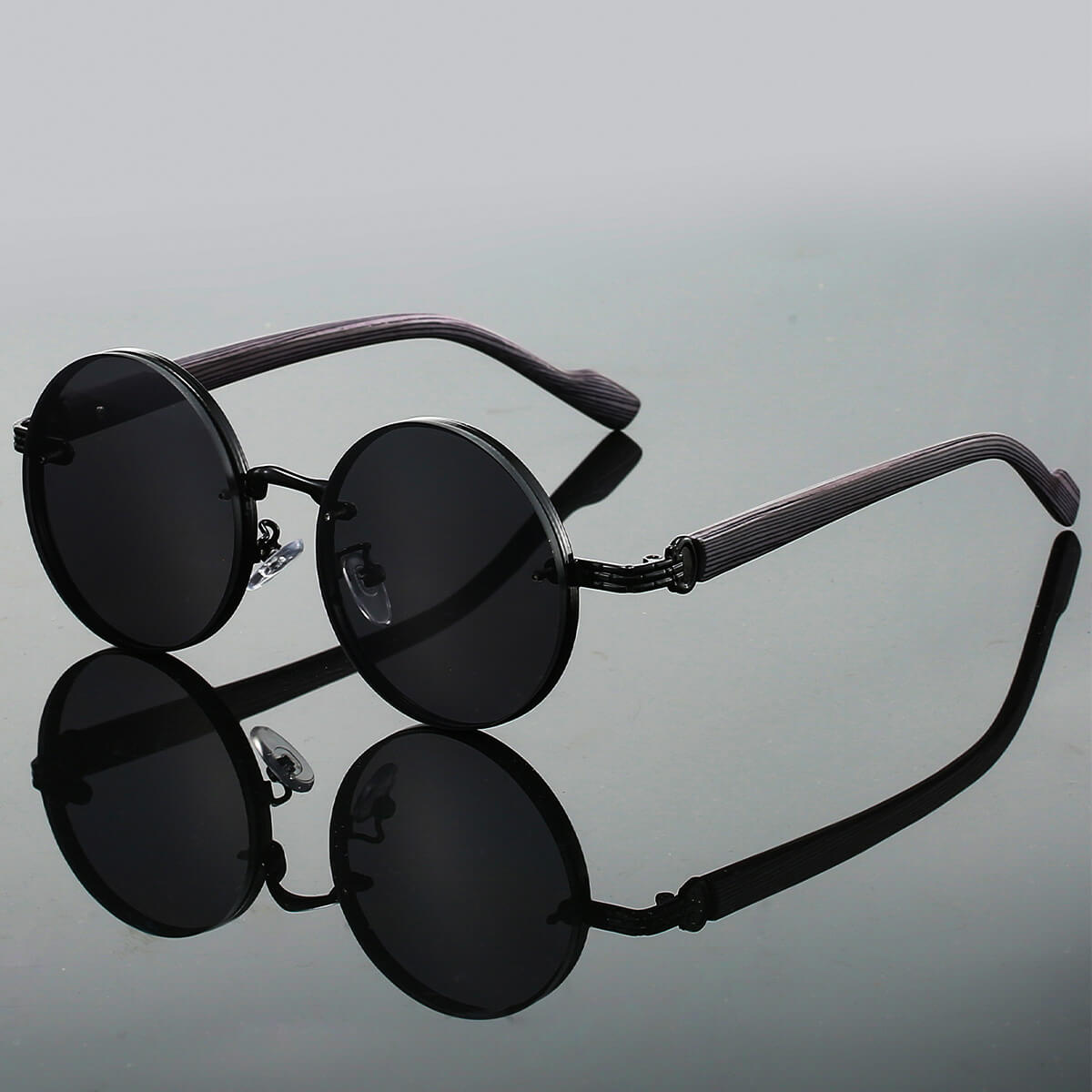 Retro Sonnenbrille mit rundem Gestell -    Zorenza