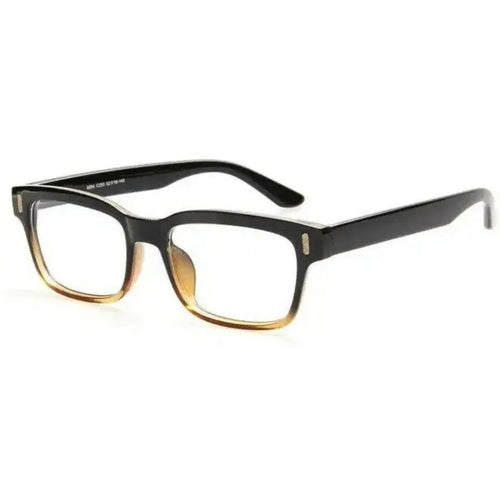 Blaulichtfilter-Brille – Eckiges Gestell mit klaren Gläsern Zorenza