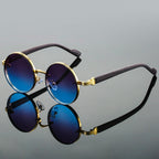 Retro Sonnenbrille mit rundem Gestell -    Zorenza