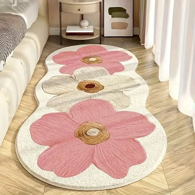 Blumen-Teppich mit unregelmäßiger Form Zorenza
