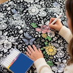 Kuscheldecke zum Ausmalen aus Flanell inkl. 24 Acrylmarker – ca. 130 × 150 cm, 5 Motive -    Zorenza