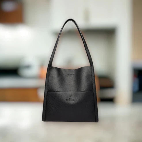 Schultertasche aus echtem Leder in verschiedenen Farben -    Zorenza