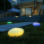 LED Steinleuchte für Garten – Wetterfest mit USB-Ladung und Fernbedienung -    Zorenza