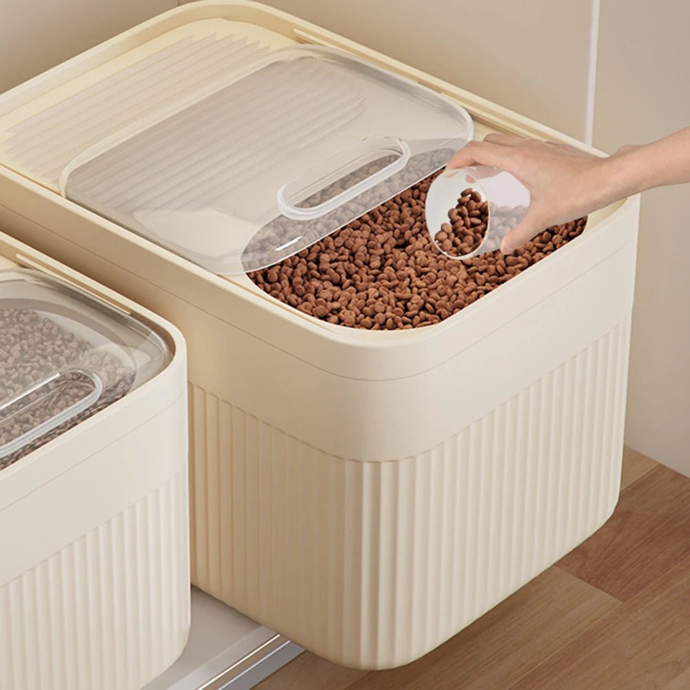 Luftdichte Futterbox mit Silikondichtung – Trockenfutter frisch Zorenza