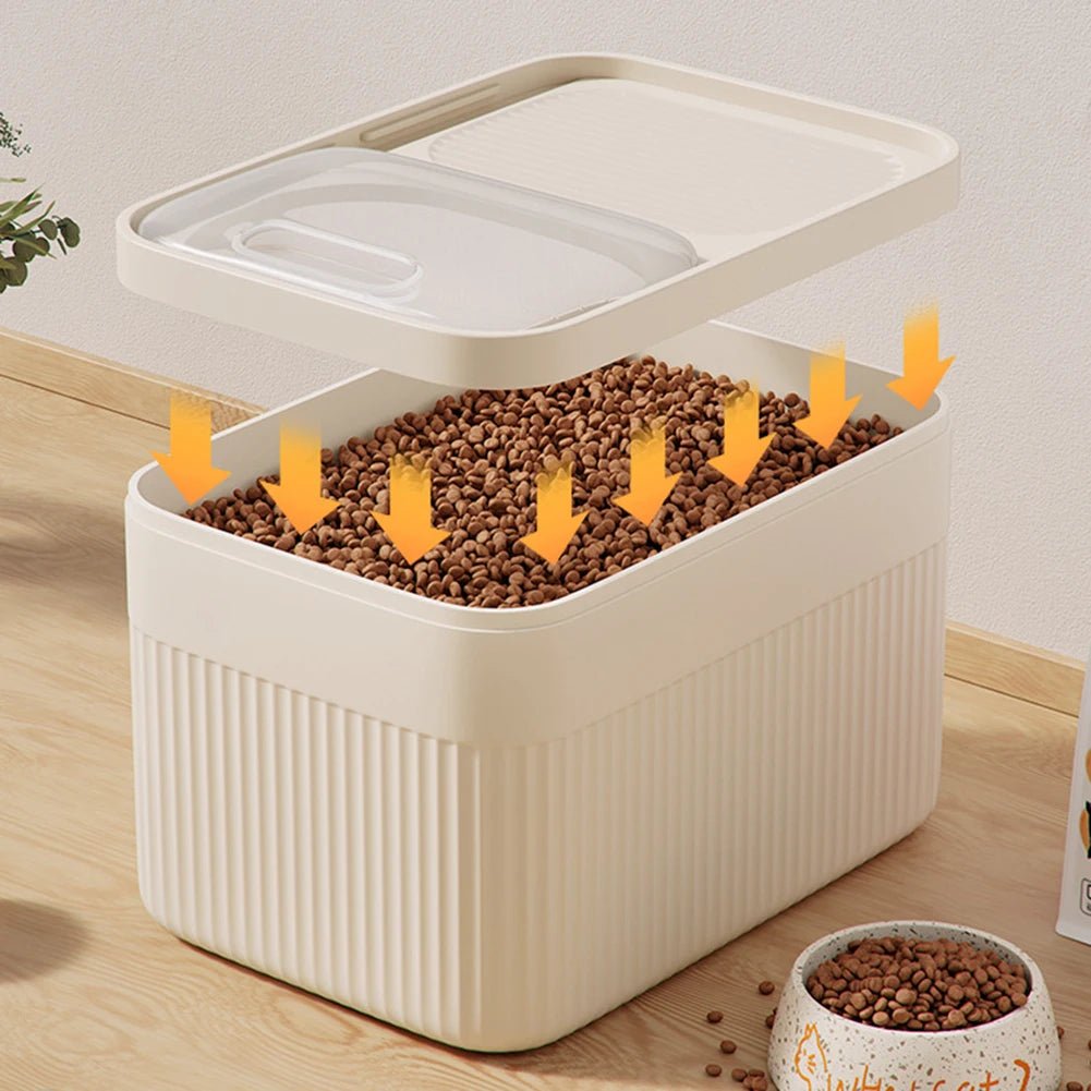 Luftdichte Futterbox mit Silikondichtung – Trockenfutter frisch Zorenza