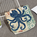 Strandtasche Leinen mit Meeresmotiv -    Zorenza