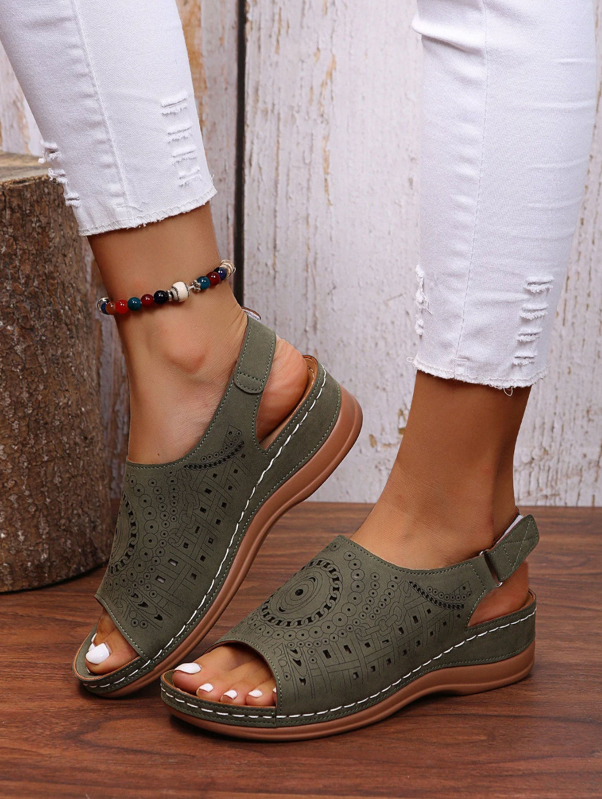 Orthopädische Sandalen mit 3-Bogen-Stütze -    Zorenza
