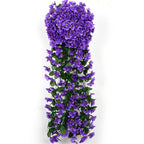 Künstliche Orchideen Hängeampel – Elegant fallende Blütenkaskade -    Zorenza