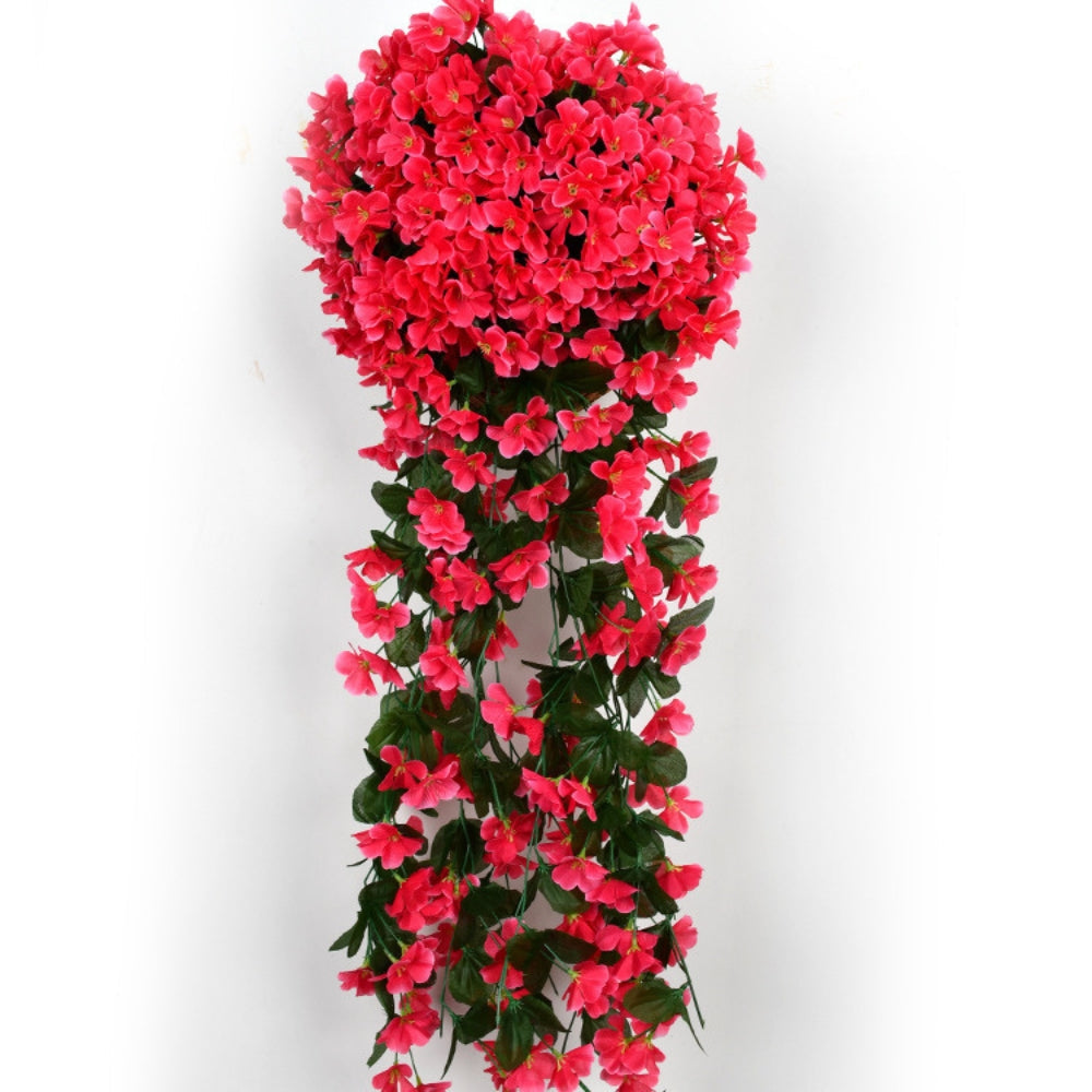 Künstliche Orchideen Hängeampel – Elegant fallende Blütenkaskade -    Zorenza