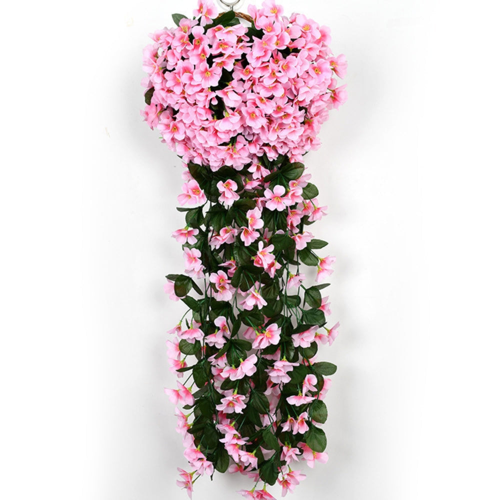 Künstliche Orchideen Hängeampel – Elegant fallende Blütenkaskade -    Zorenza