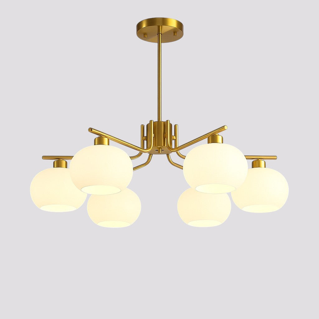 Pendelleuchte mit Glasschirmen – Modern-elegante Deckenleuchte -    Zorenza