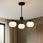 Pendelleuchte mit Glasschirmen – Modern-elegante Deckenleuchte -    Zorenza
