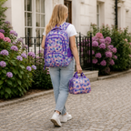 Schulrucksack-Set 3-teilig mit geometrischem Muster -    Zorenza
