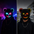 LED-Maske mit Neonlicht und mehreren Leuchtmodi -    Zorenza