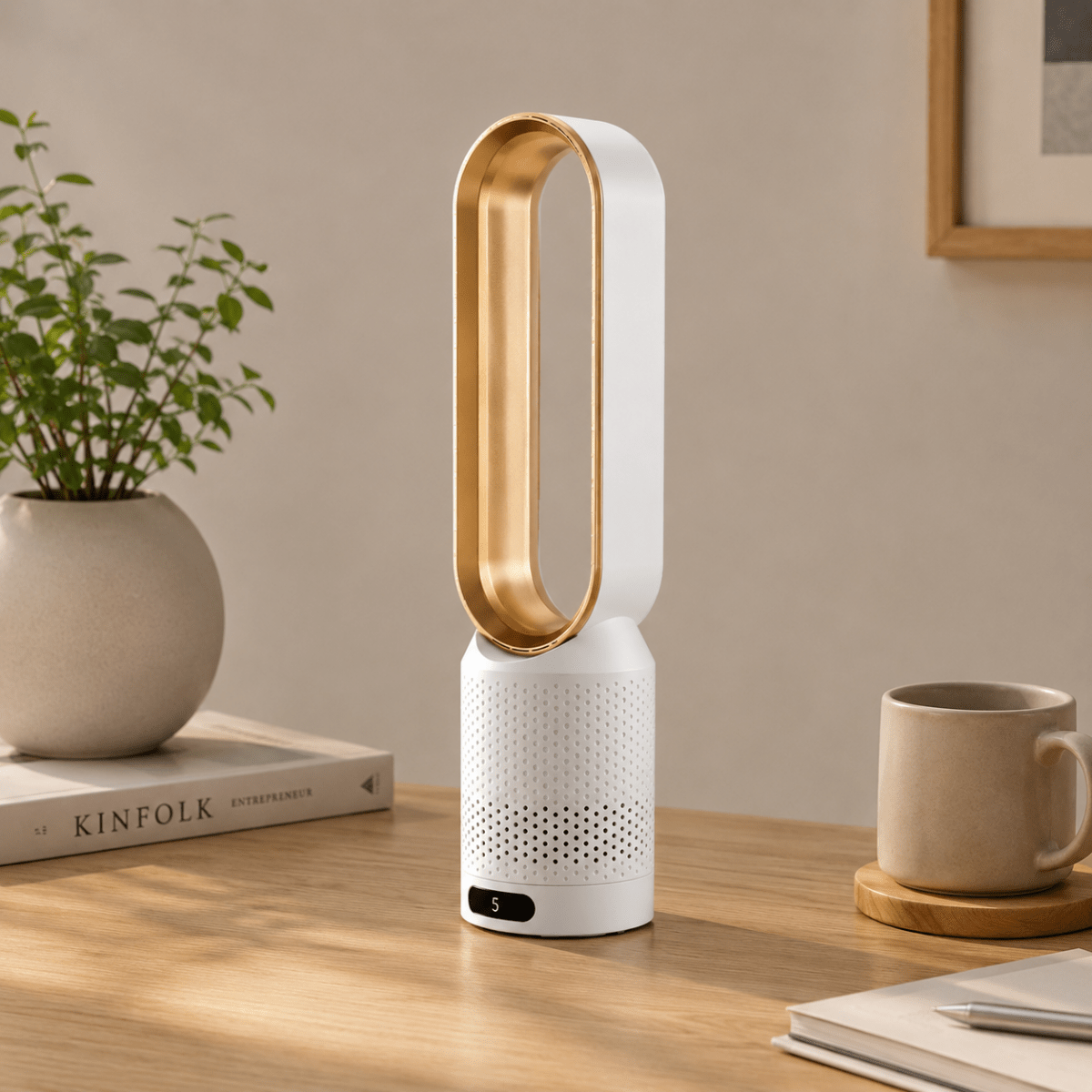 Turmventilator 3-in-1 mit klingenlosem Design -    Zorenza