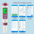 Digitales Wasserqualitäts-Testgerät 7-in-1 mit Bluetooth -    Zorenza