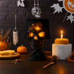 Totenkopf-Lampe Lava-Effekt – Düsteres Design für Schlafzimmer und Gaming-Raum -    Zorenza
