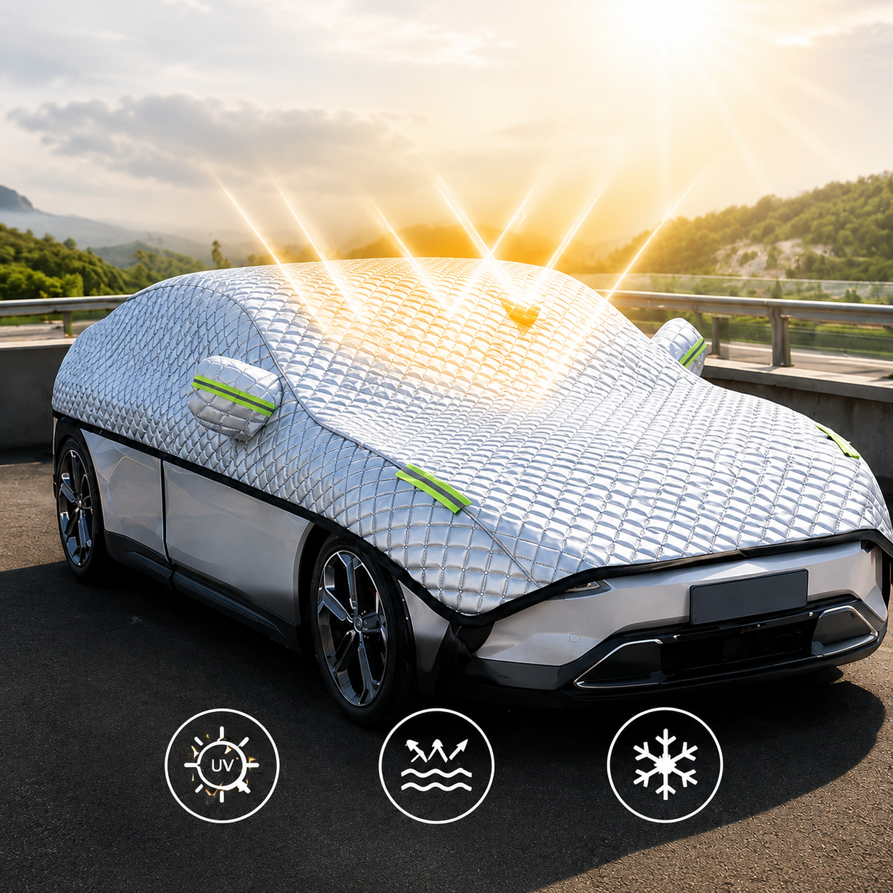 Autoabdeckung wasserdicht mit UV-Schutz -    Zorenza