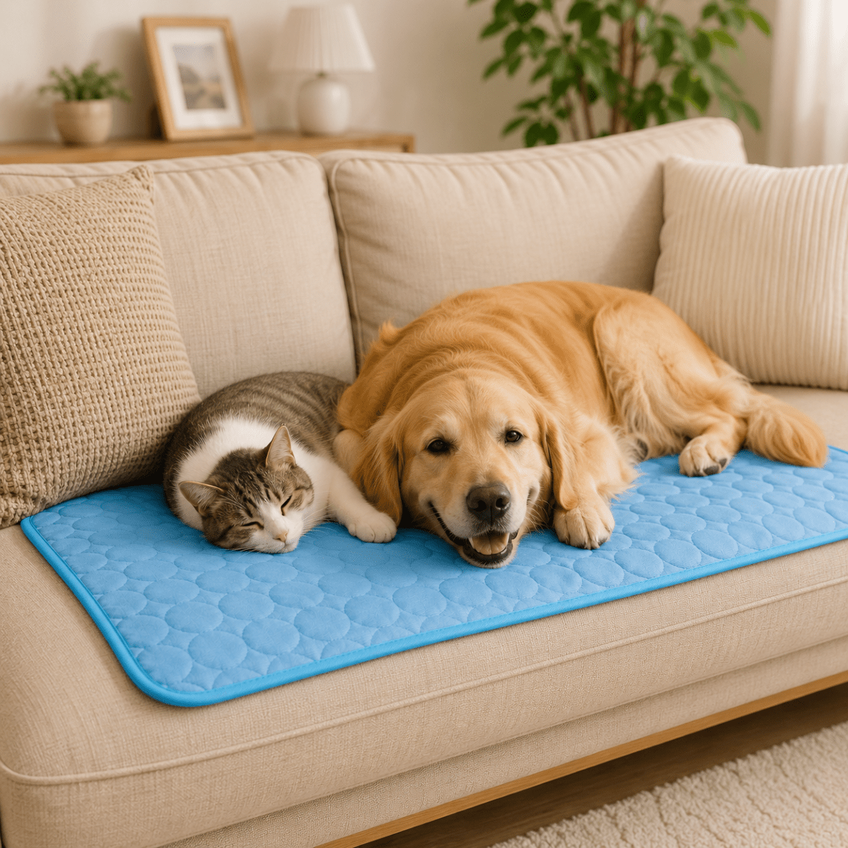 Kühlmatte für Hunde und Katzen – Kühlende Liegefläche -    Zorenza