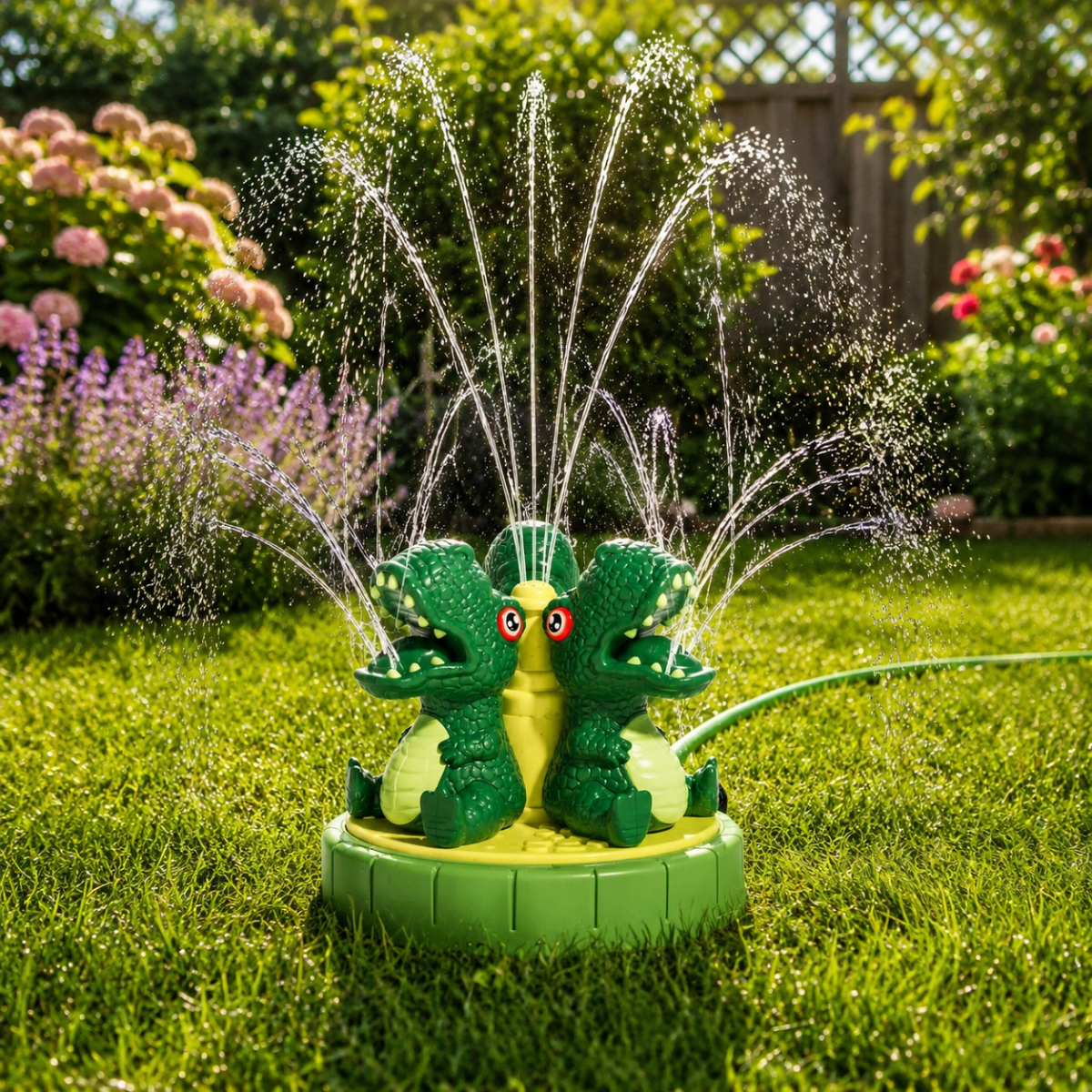 Dinosaurier Wassersprinkler für Sommerspaß im Garten -    Zorenza