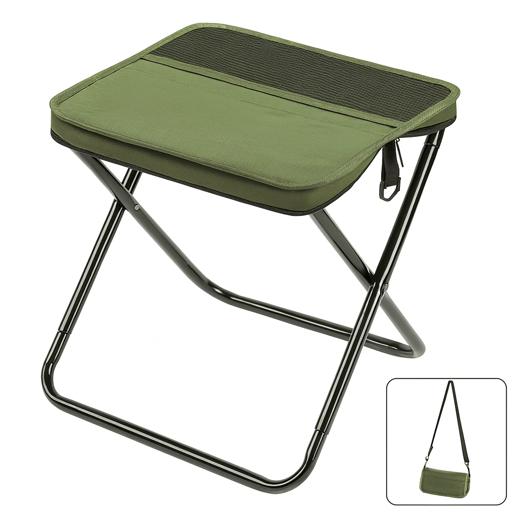 Klappstuhl mit Tragetasche – 2-in-1 für Outdoor -    Zorenza