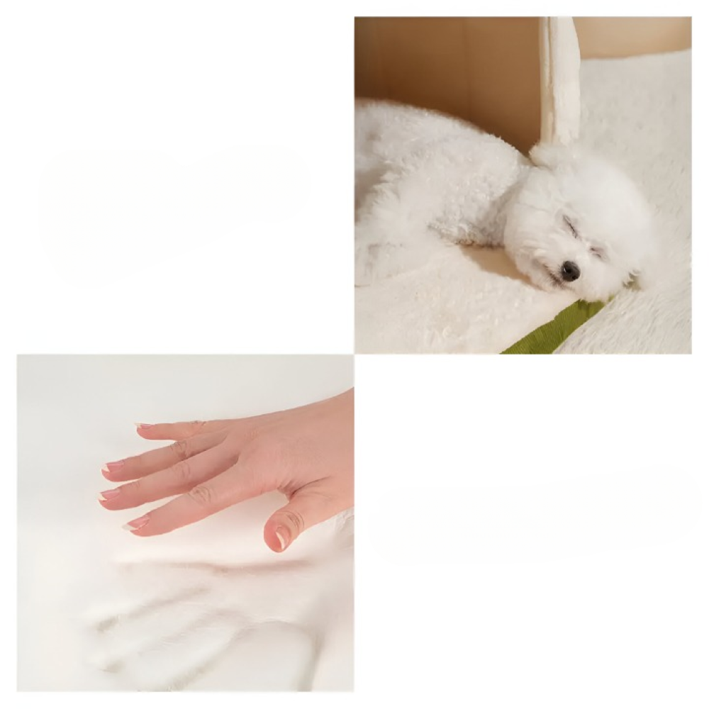 Hundebett Höhle 2-in-1 – Wandelbares Angstlösungs-Haustiernest - Zorenza