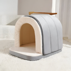 Hundebett Höhle 2-in-1 – Wandelbares Angstlösungs-Haustiernest - Zorenza