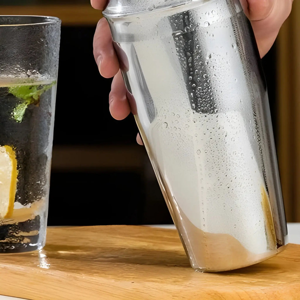 Cocktail-Set mit Bambus-Ständer – 10-teilig Zorenza