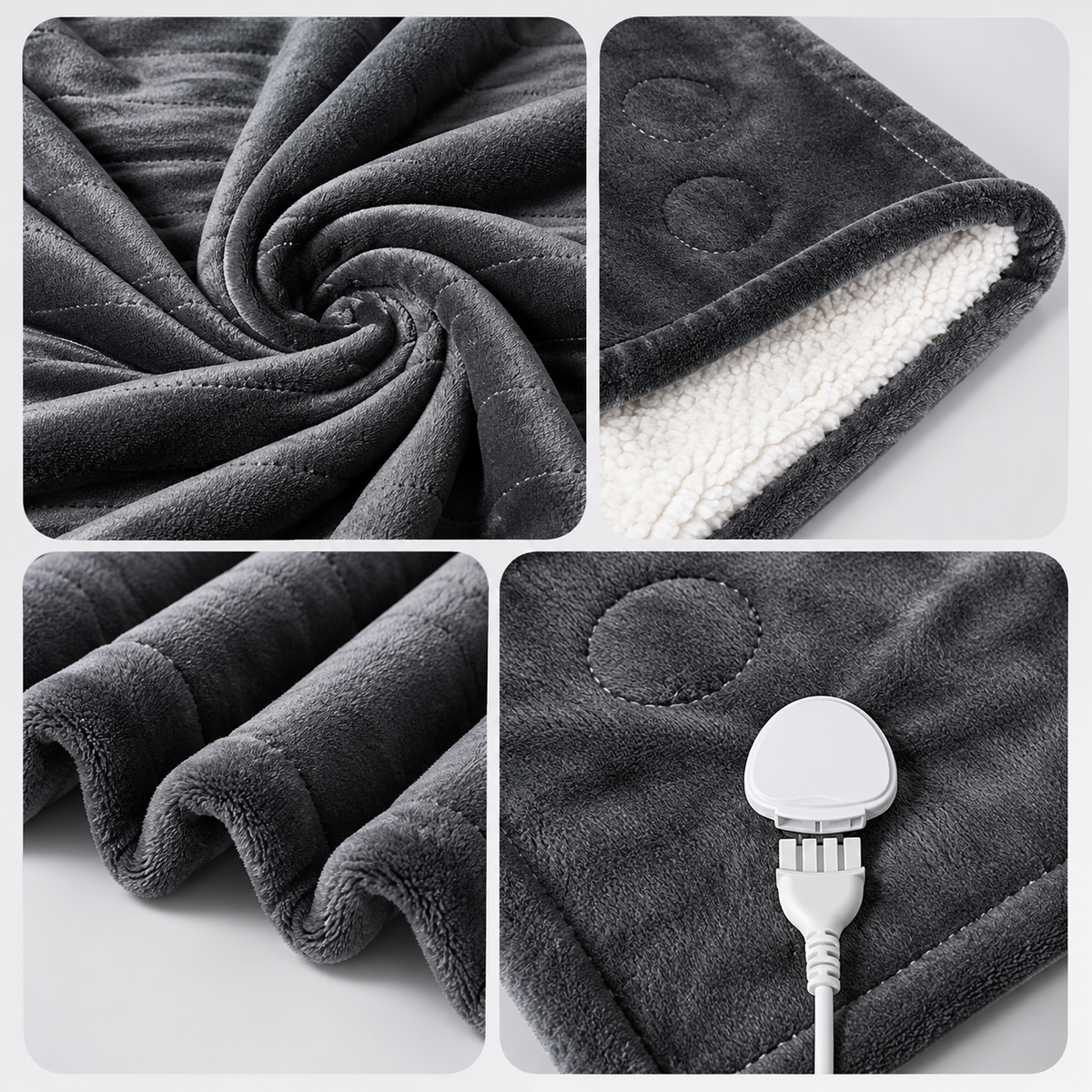Heizdecke Flanell mit 9 Heizstufen -    Zorenza