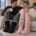 Kuschelsocken Teddyfutter – Rutschfest & Warm -    Zorenza