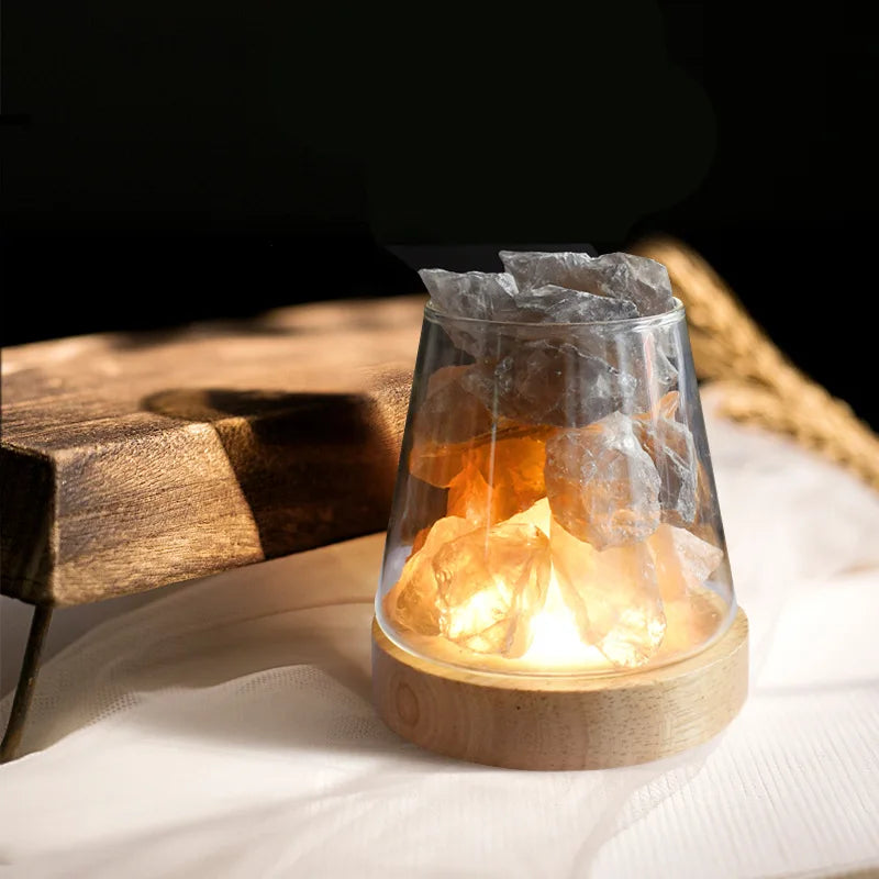 Salzlampe Himalaya mit Diffusor und Akku -    Zorenza