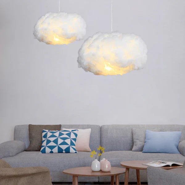 Wolken-Pendelleuchte mit warmweißem LED-Licht -    Zorenza