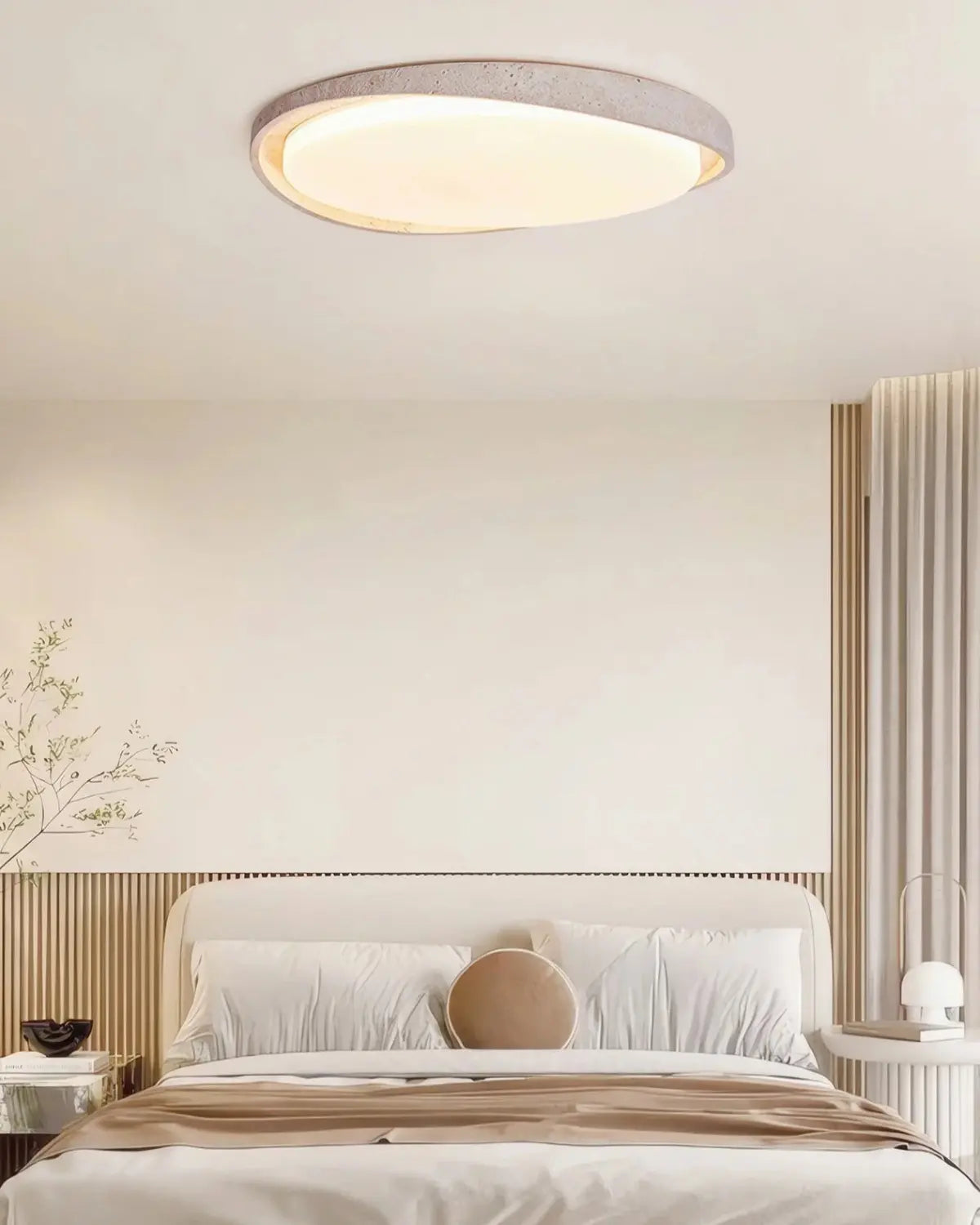 Deckenlampe in Steinoptik – Weiches, gleichmäßiges Licht Zorenza