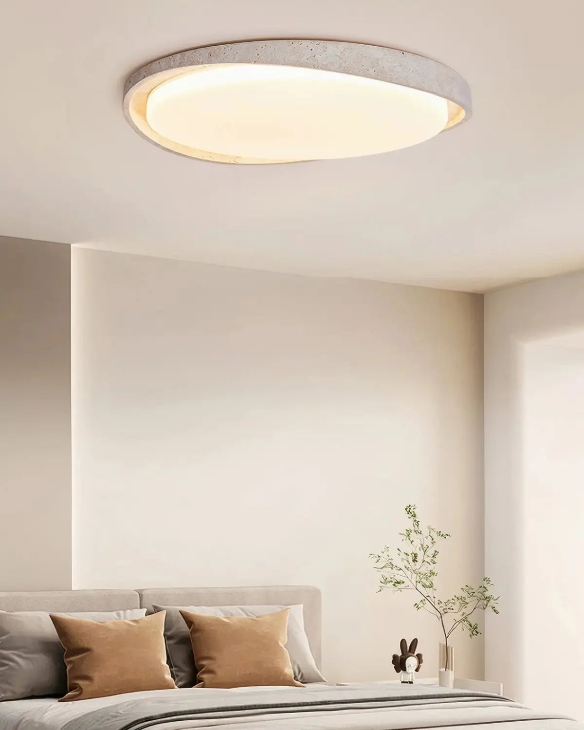 Deckenlampe in Steinoptik – Weiches, gleichmäßiges Licht Zorenza