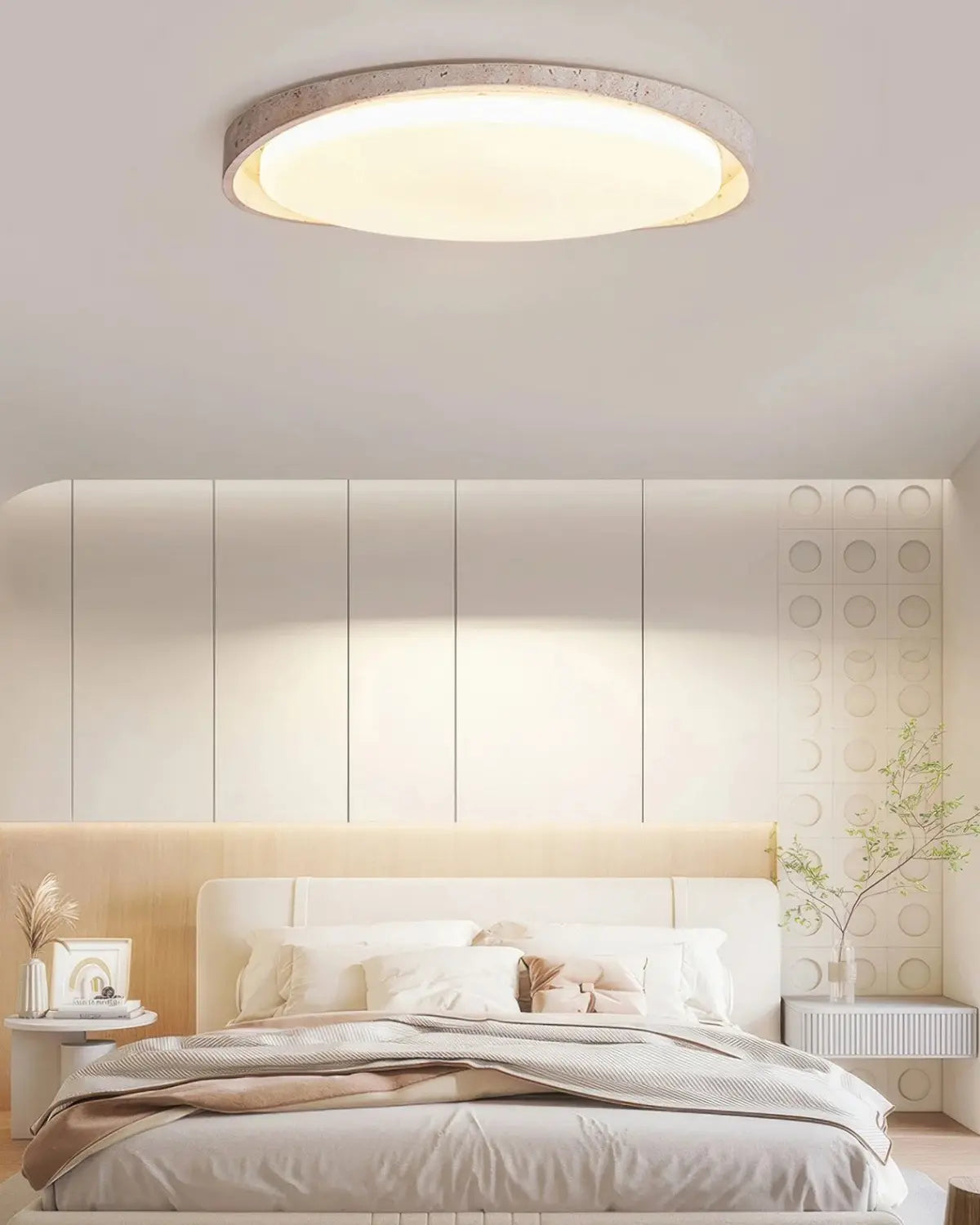 Deckenlampe in Steinoptik – Weiches, gleichmäßiges Licht Zorenza