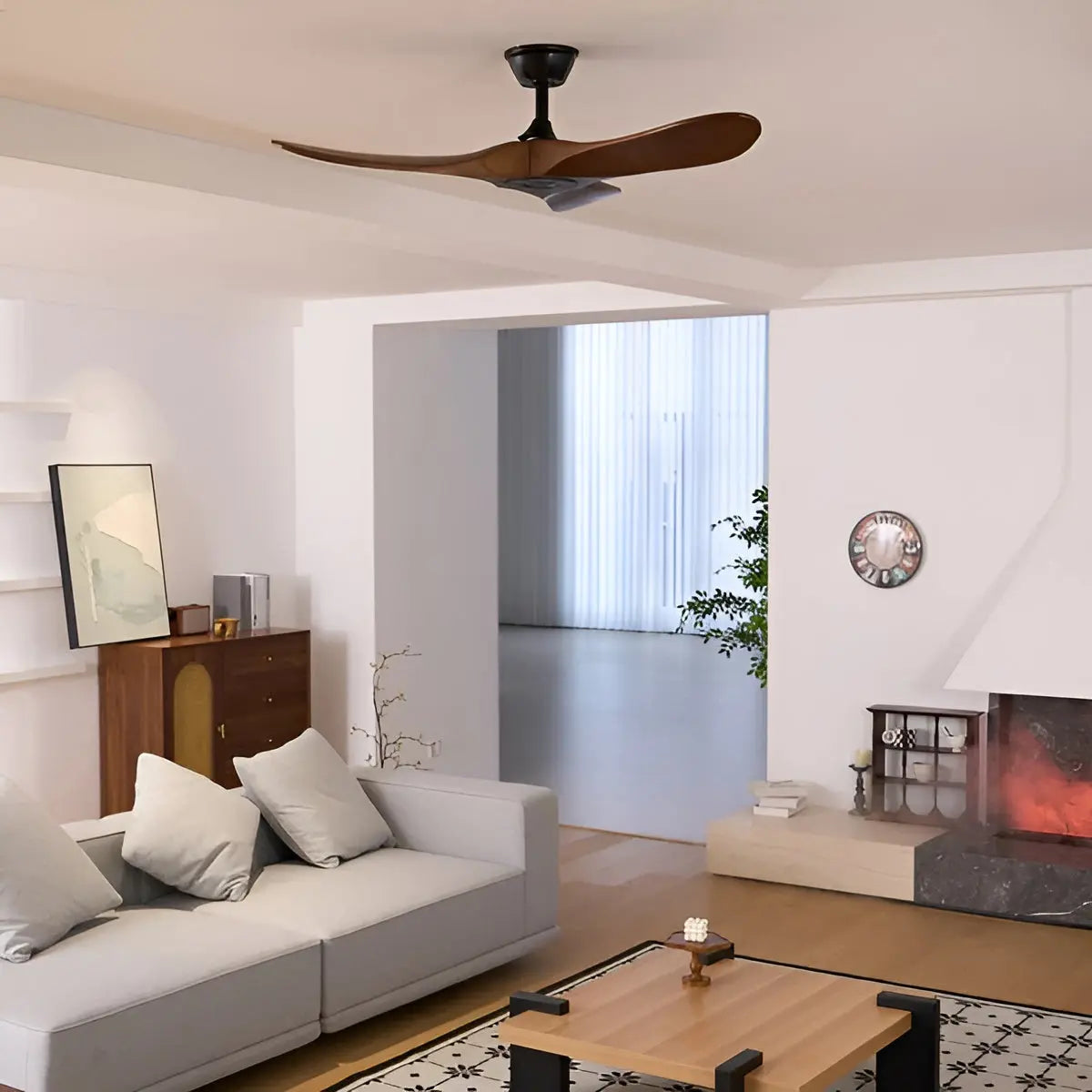 Deckenventilator Holzflügel & Fernbedienung – Leise, Effizient & Ganzjährig Zorenza