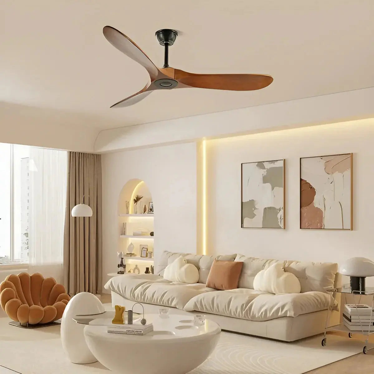 Deckenventilator Holzflügel & Fernbedienung – Leise, Effizient & Ganzjährig Zorenza