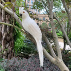 Dekorativer Papagei Gartenornament – Lebensechte Vogelfigur mit Federn Zorenza