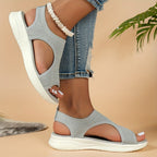 Damensandalen mit atmungsaktivem Strickobermaterial -    Zorenza