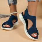 Damensandalen mit atmungsaktivem Strickobermaterial -    Zorenza